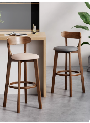 吧台椅子实木高脚凳吧台