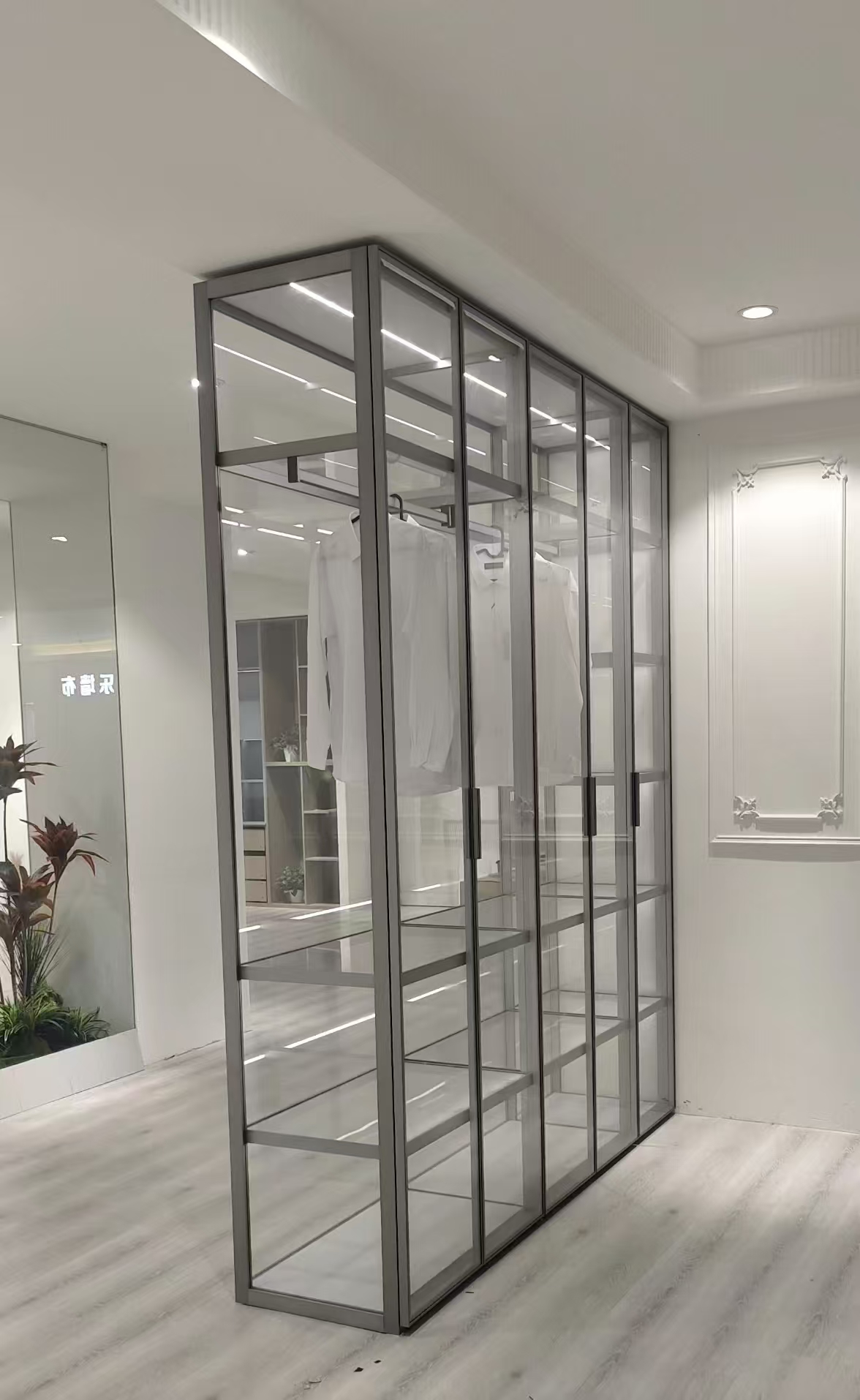 金属玻璃衣柜