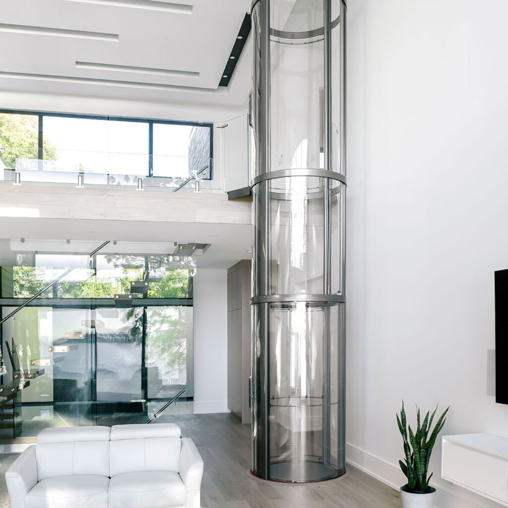 圆柱形气动真空电梯