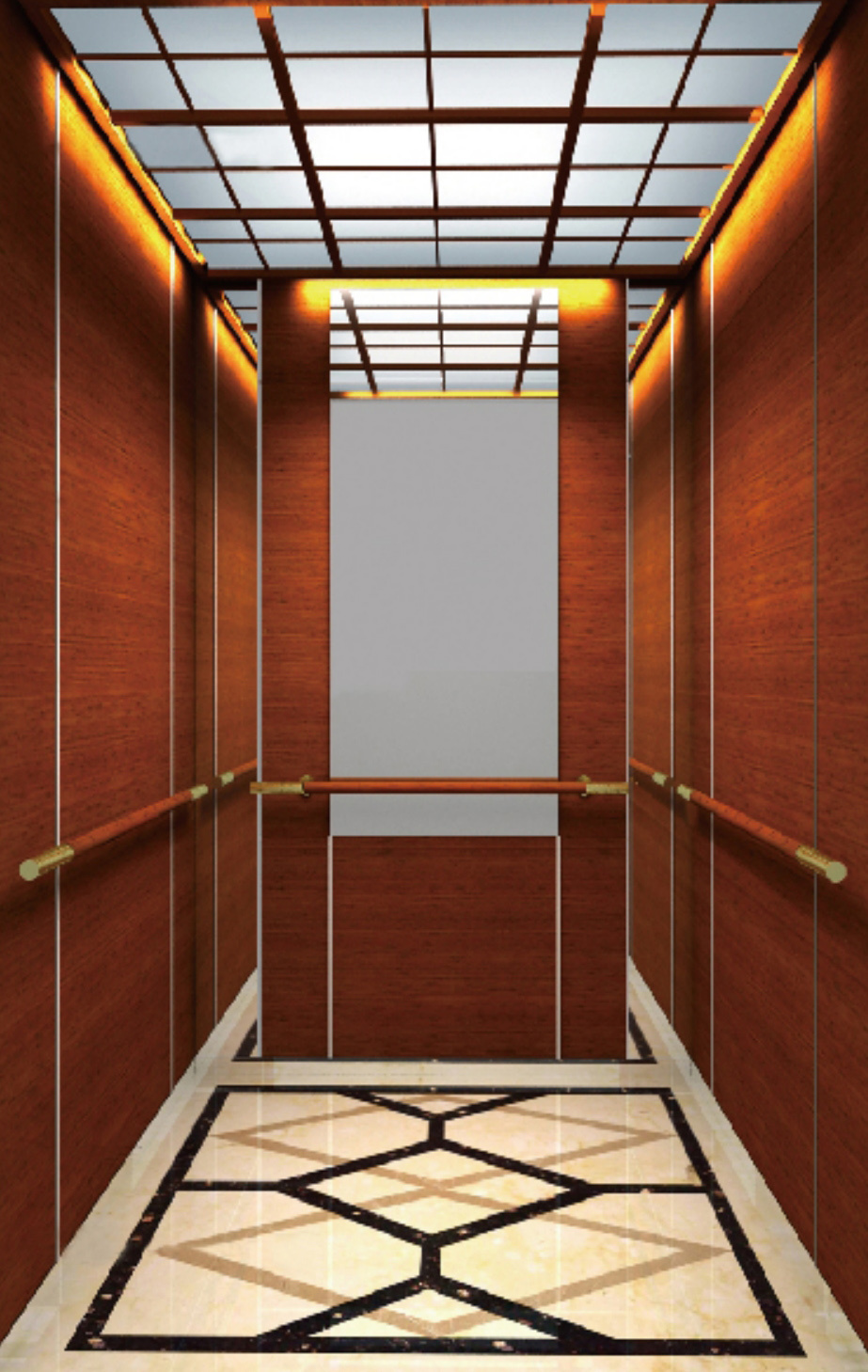 豪华木饰面乘客电梯