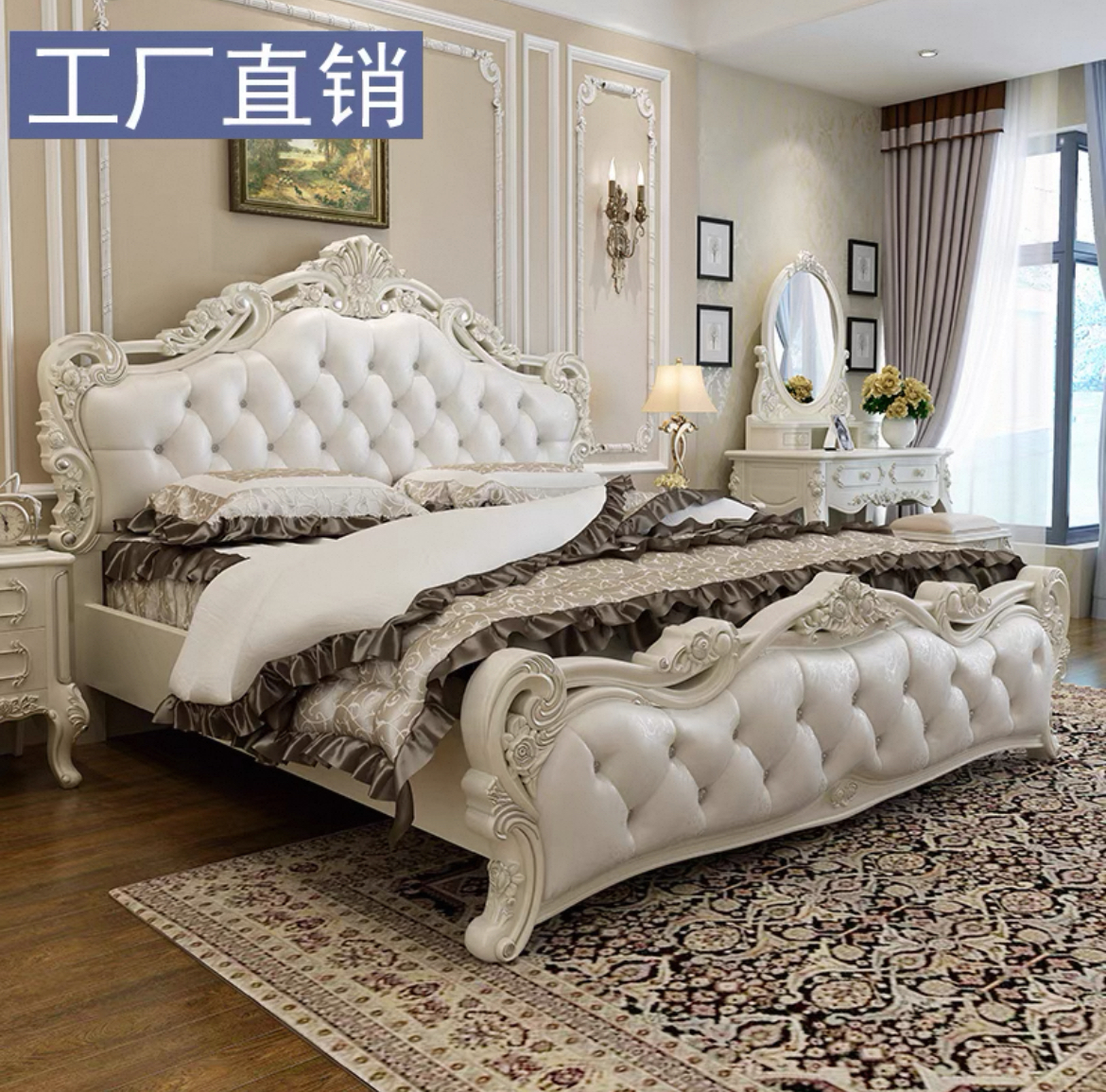 轻奢科技布储物床