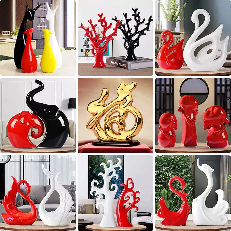 水晶球麋鹿装饰摆件