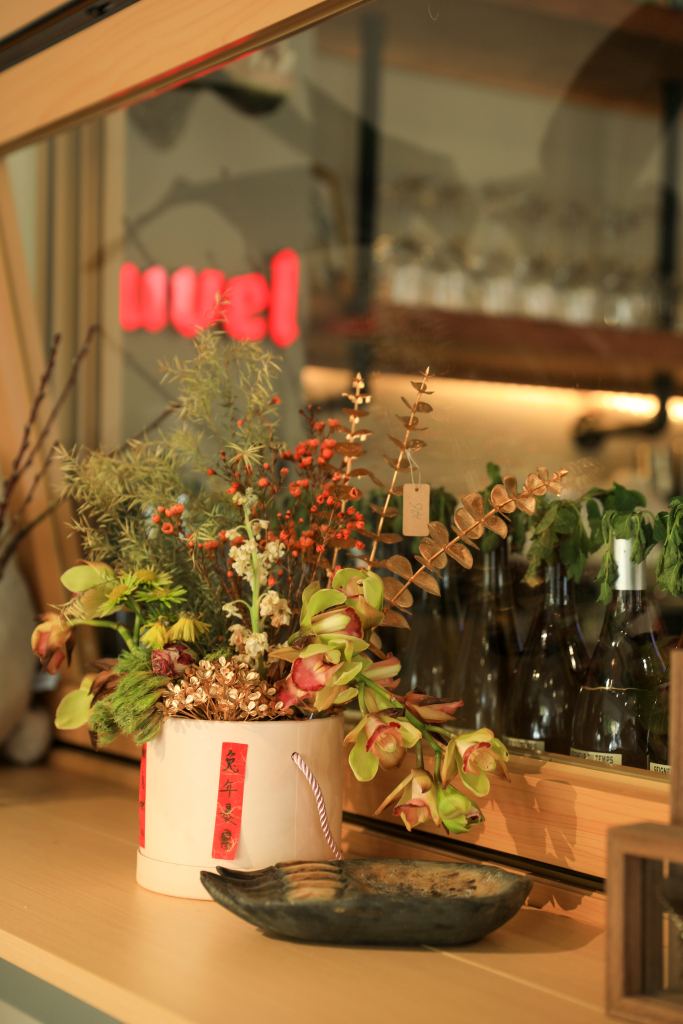 中式新年节庆花艺礼盒 手工混搭花材组合