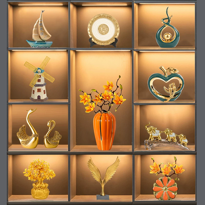 新中式铜鹿书房摆件