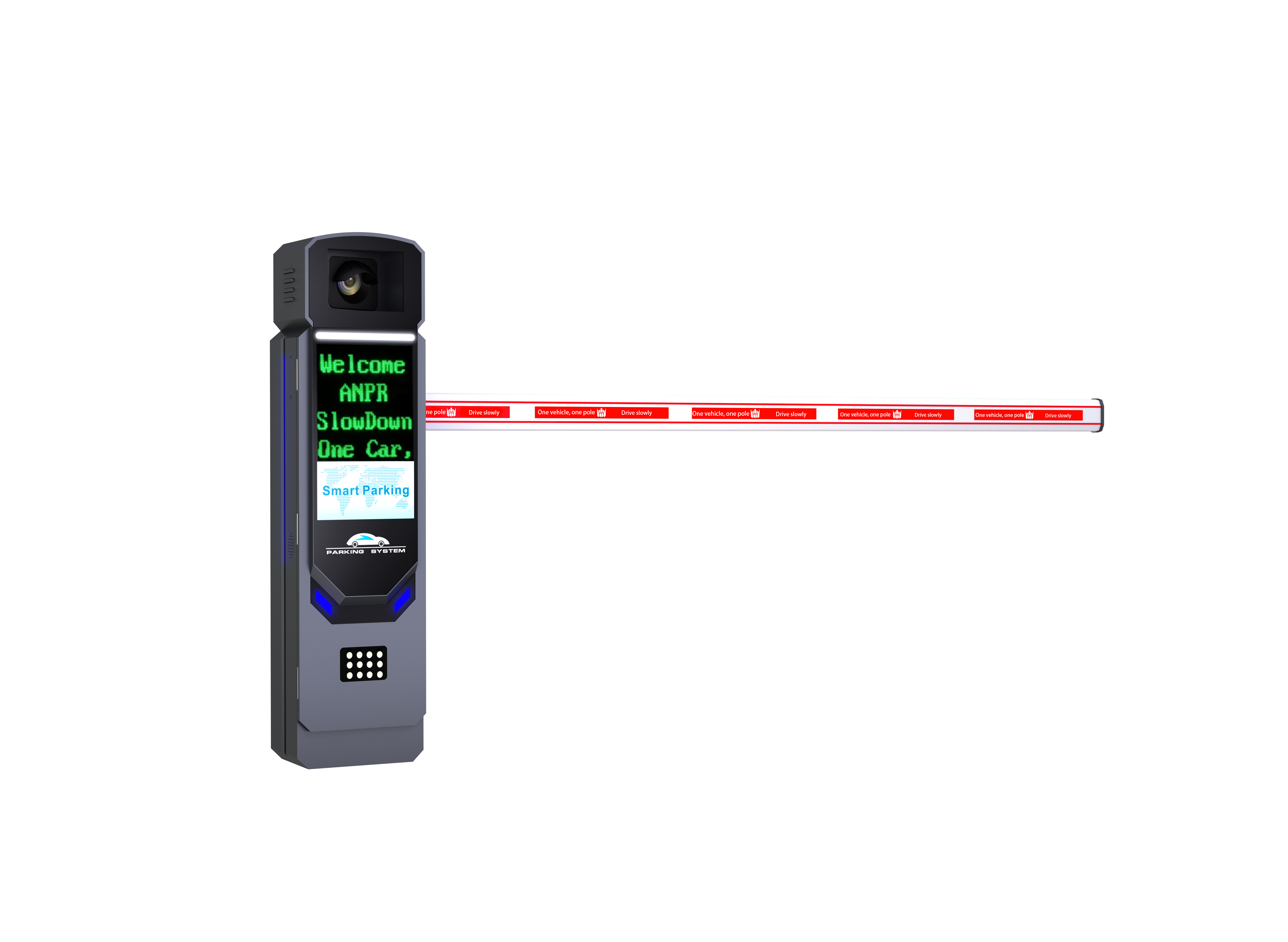 T580直杆车牌识别道闸一体机