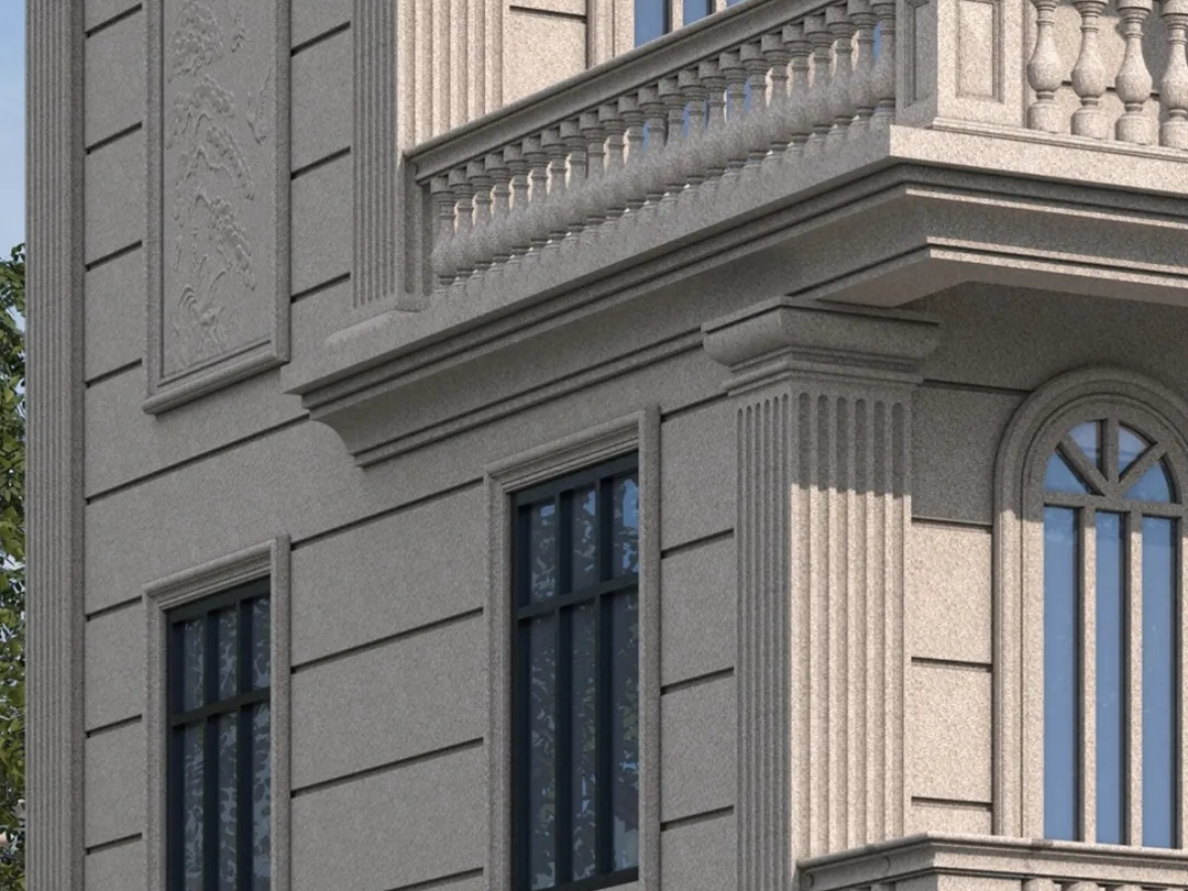 银灰仿芝麻灰水包砂涂料