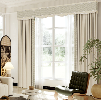 高精密提花客厅窗帘