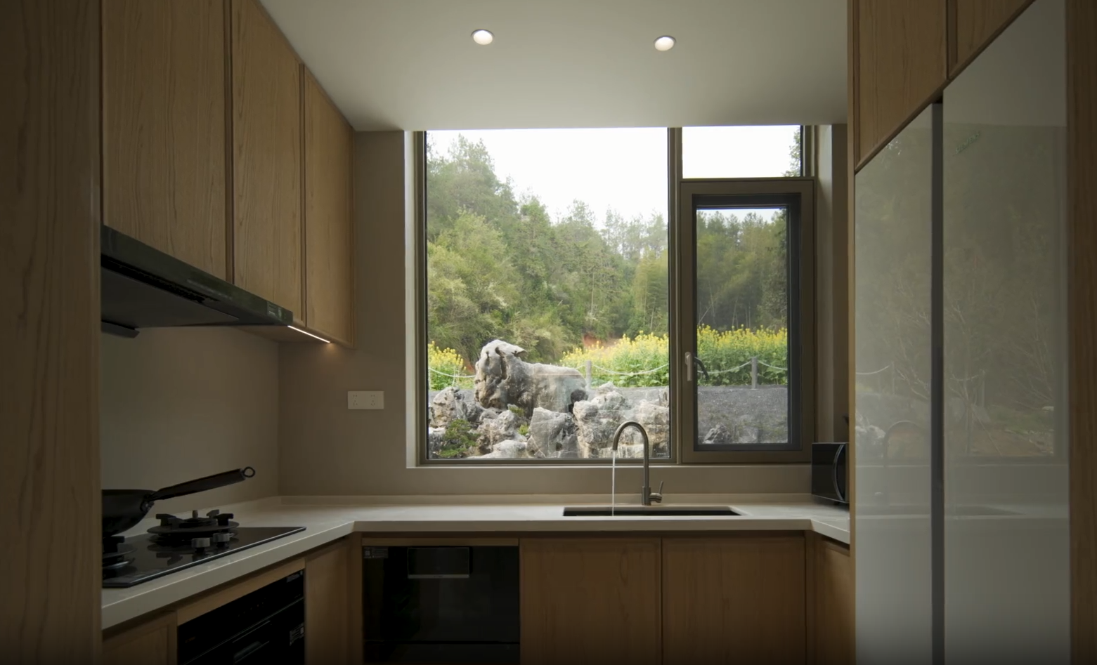 轻奢岩板浴室柜