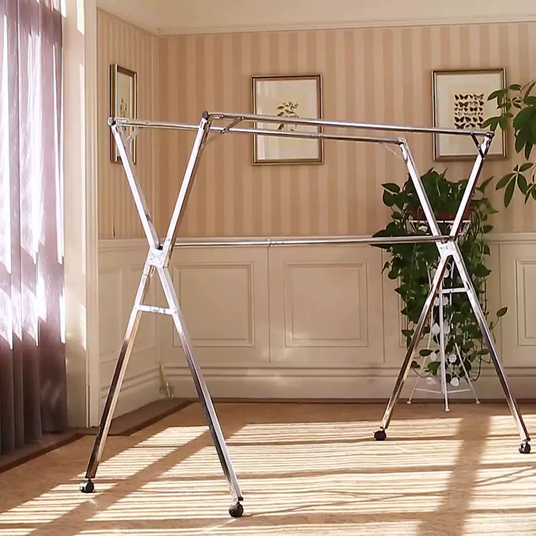 落地折叠晾衣架