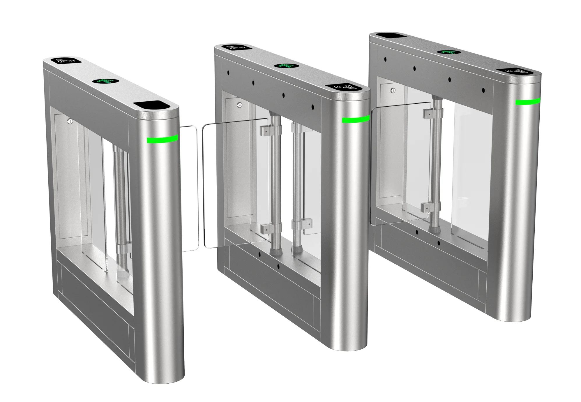 VX-ZJ-BZ02圆弧智能摆闸 (单机芯)