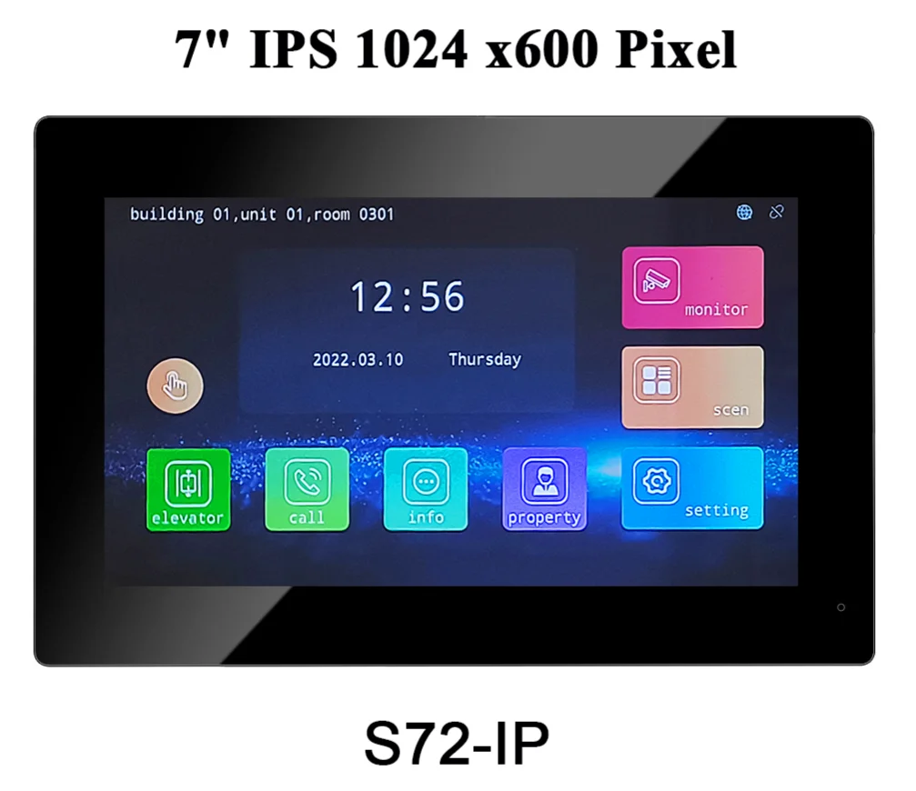 IP 7英寸室内显示器 IPS